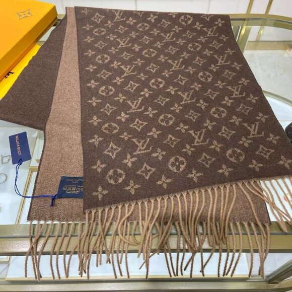 Louis Vuitton Brown Monogram Scarf - Picture 4 of 5